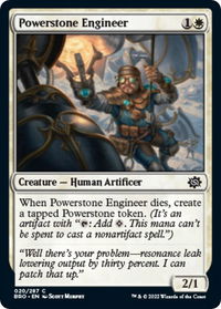 Powerstone Engineer - The Brothers' War (BRO) #20 - Common Magic: The Gathering Trading Card