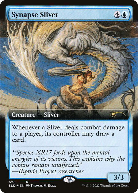 Synapse Sliver (Extended Art) - Secret Lair Drop Series Magic: The Gathering trading card