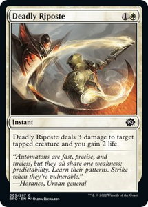 Deadly Riposte - The Brothers' War (BRO) #5 - Common Magic: The Gathering Trading Card