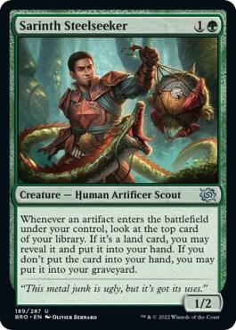 Sarinth Steelseeker - The Brothers' War Magic: The Gathering trading card