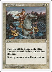 Eightfold Maze - Portal Three Kingdoms (PTK) #2 - Rare Magic: The Gathering Trading Card