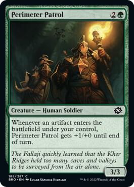 Perimeter Patrol - The Brothers' War Magic: The Gathering trading card