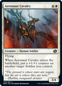 Aeronaut Cavalry - The Brothers' War (BRO) #1 - Common Magic: The Gathering Trading Card