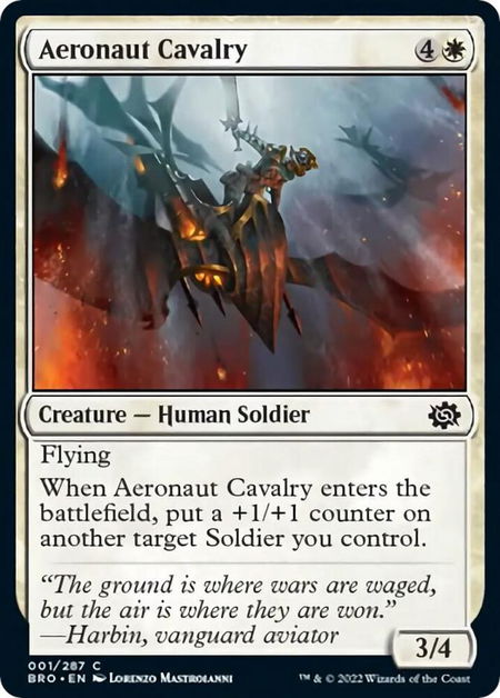 Aeronaut Cavalry - The Brothers' War Magic: The Gathering trading card