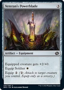 Veteran's Powerblade - The Brothers' War (BRO) #41 - Common Magic: The Gathering Trading Card