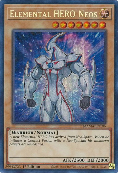 Elemental HERO Neos (Secret Pharaoh's Rare) - Magnificent Mavens YuGiOh trading card