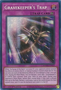 Gravekeeper's Trap (Secret Pharaoh's Rare) - Magnificent Mavens (MAMA) #MAMA-EN029 - Secret Pharaoh’s Rare YuGiOh Trading Card