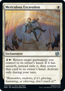 Meticulous Excavation - The Brothers' War (BRO) #16 - Uncommon Magic: The Gathering Trading Card