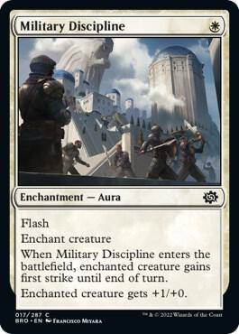Military Discipline - The Brothers' War Magic: The Gathering trading card