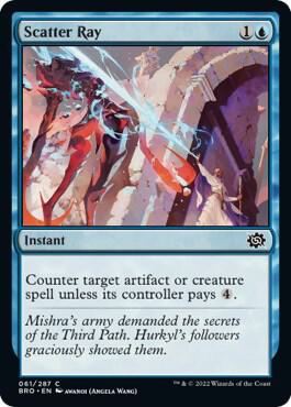 Scatter Ray - The Brothers' War Magic: The Gathering trading card