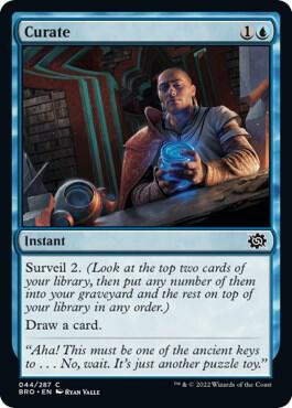 Curate - The Brothers' War Magic: The Gathering trading card