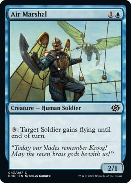 Air Marshal trading card from The Brothers' War Air Marshal - The Brothers' War Magic: The Gathering trading card