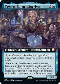Tawnos, Solemn Survivor (Extended Art) - Commander: The Brothers' War (BRC) #42 - Mythic Magic: The Gathering Trading Card
