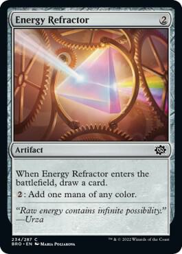 Energy Refractor trading card from The Brothers' War Energy Refractor - The Brothers' War Magic: The Gathering trading card