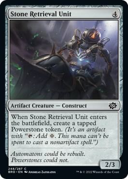 Stone Retrieval Unit - The Brothers' War Magic: The Gathering trading card
