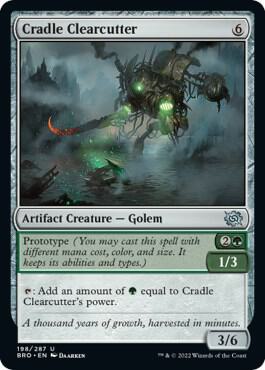Cradle Clearcutter - The Brothers' War Magic: The Gathering trading card