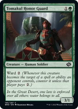 Tomakul Honor Guard - The Brothers' War Magic: The Gathering trading card