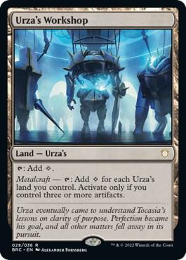 Urza's Workshop trading card from Commander: The Brothers' War Urza's Workshop - Commander: The Brothers' War Magic: The Gathering trading card