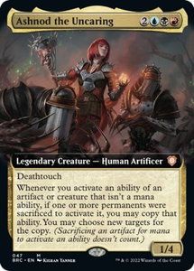 Ashnod the Uncaring (Extended Art) - Commander: The Brothers' War (BRC) #47 - Mythic Rare Magic: The Gathering Trading Card