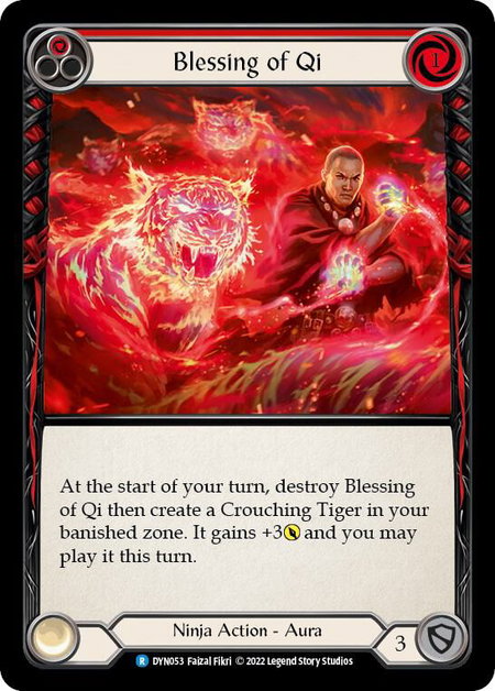 Blessing of Qi (Red) trading card from Dynasty Blessing of Qi (Red) - Dynasty Flesh and Blood trading card