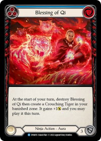Blessing of Qi (Blue) - Dynasty (DYN) #DYN055 - Rare Flesh and Blood Trading Card