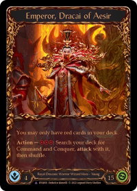 Emperor, Dracai of Aesir (Marvel) - Dynasty (DYN) #DYN001 - Marvel Flesh and Blood Trading Card