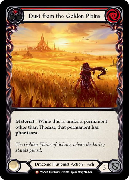 Dust from the Golden Plains trading card from Dynasty Dust from the Golden Plains - Dynasty Flesh and Blood trading card