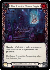 Dust from the Shadow Crypts - Dynasty (DYN) #DYN004 - Majestic Flesh and Blood Trading Card