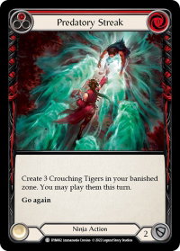 Predatory Streak (Red) - Dynasty (DYN) #DYN062 - Common Flesh and Blood Trading Card