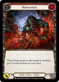 Reincarnate (Red) - Dynasty (DYN) #DYN010 - Rare Flesh and Blood Trading Card