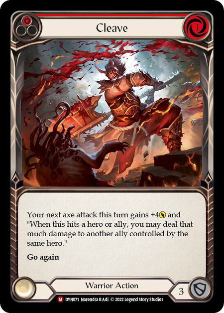Cleave trading card from Dynasty Cleave - Dynasty Flesh and Blood trading card