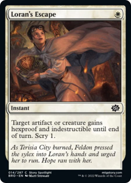 Loran's Escape - The Brothers' War Magic: The Gathering trading card