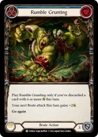 Rumble Grunting (Blue) - Dynasty (DYN) #DYN024 - Common Flesh and Blood Trading Card