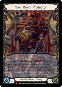 Yoji, Royal Protector - Dynasty (DYN) #DYN025 - Majestic Flesh and Blood Trading Card