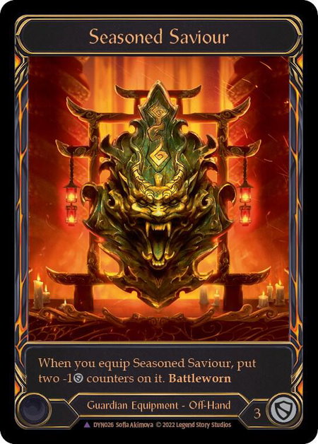Seasoned Saviour (Marvel) trading card from Dynasty Seasoned Saviour (Marvel) - Dynasty Flesh and Blood trading card