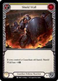 Shield Wall (Yellow) - Dynasty (DYN) #DYN037 - Common Flesh and Blood Trading Card