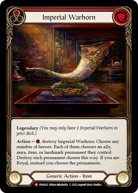 Imperial Warhorn - Dynasty Flesh and Blood trading card