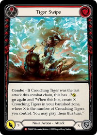 Tiger Swipe - Dynasty (DYN) #DYN047 - Majestic Flesh and Blood Trading Card