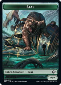Bear Token - The Brothers' War (BRO) #2 - Token Magic: The Gathering Trading Card