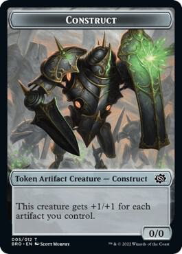 Construct Token (005) trading card from The Brothers' War Construct Token (005) - The Brothers' War Magic: The Gathering trading card