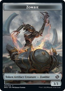 Zombie Token - The Brothers' War (BRO) #11 - Token Magic: The Gathering Trading Card