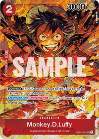 Monkey.D.Luffy (024) (Parallel) - Romance Dawn (OP01) #OP01-024 - Super Rare One Piece Trading Card