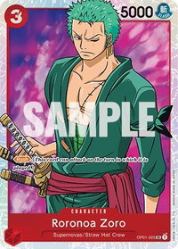 Roronoa Zoro (025) - Romance Dawn (OP01) #OP01-025 - Super Rare One Piece Trading Card