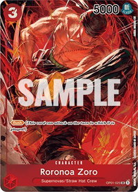 Roronoa Zoro (025) (Parallel) - Romance Dawn (OP01) #OP01-025 - Super Rare One Piece Trading Card