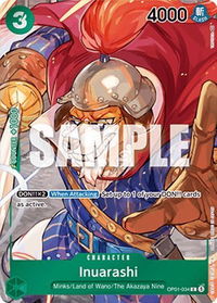 Inuarashi (Box Topper) - Romance Dawn (OP01) #OP01-034 - Common One Piece Trading Card