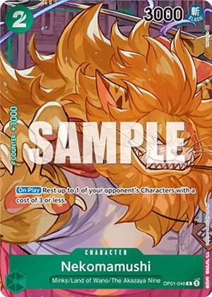 Nekomamushi (Box Topper) - Romance Dawn One Piece trading card