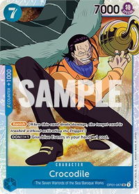 Crocodile (067) - Romance Dawn (OP01) #OP01-067 - Super Rare One Piece Trading Card