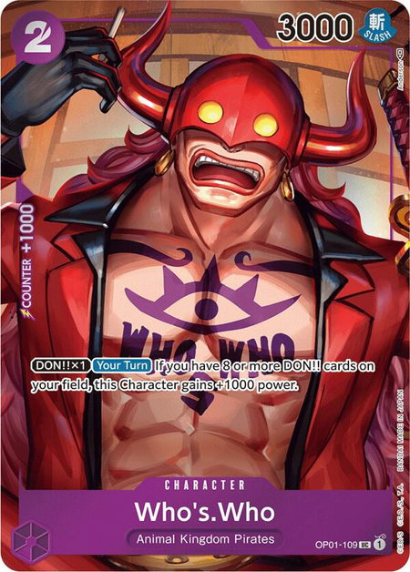 Who's.Who (Box Topper) - Romance Dawn One Piece trading card