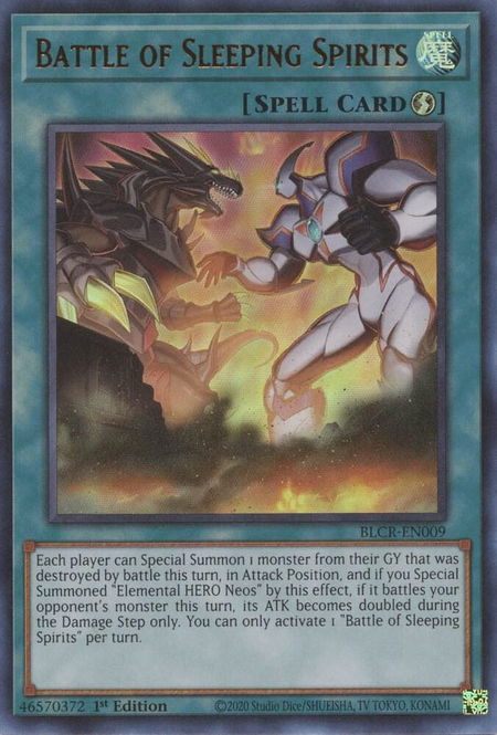 Battle of Sleeping Spirits - Battles of Legend: Crystal Revenge YuGiOh trading card