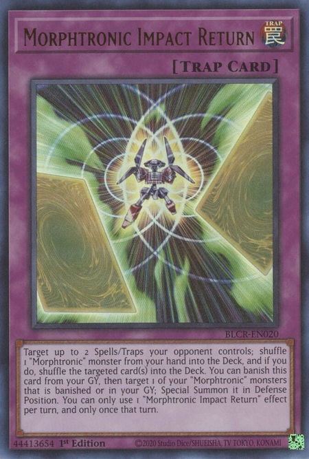 Morphtronic Impact Return - Battles of Legend: Crystal Revenge YuGiOh trading card
